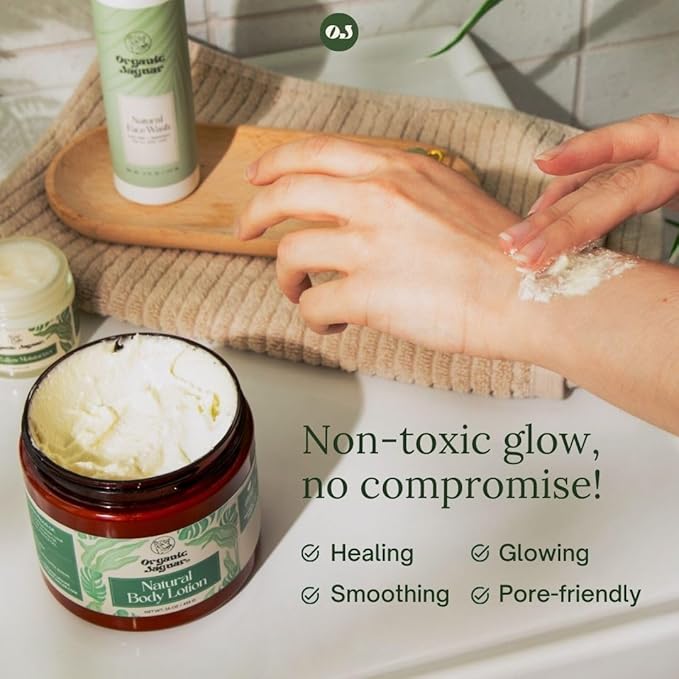 Organic Jaguar Natural Body Lotion, 8 oz, Moisturizer With Essential Oils, Vitamin E Oil, Beeswax, Extra Virgin Olive Oil, Raw Honey, Mango Butter, Sulfate & Paraben Free Body Care, Tropical Scent