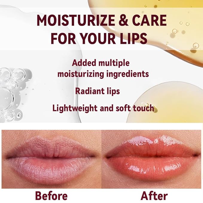 2Pcs Pink Honey Tinted Lip Stain Lip Balm Lip Gloss Lipstick, Sheer Hydrating Lip Stains Tint, Moisturizing Lip Color for All Skin Tones, Nourishing Lip Balm with a Hint of Natural Black Cherry