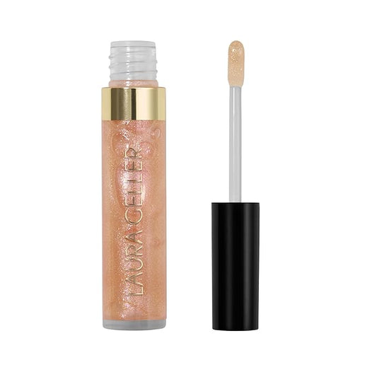 LAURA GELLER NEW YORK Color Luster Lip Gloss - Gilded Honey | Non-Sticky Lip Gloss Treatment with Sheer High-Shine Color