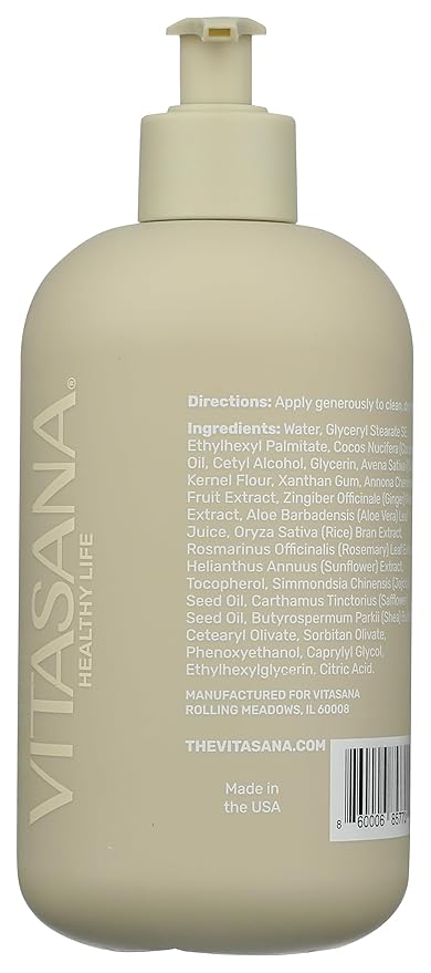 Hydrating Hand & Body Lotion, 16 oz – Fragrance‑Free, 99% Plant‑Derived with 2% Colloidal Oatmeal, EWG Verified, Hypoallergenic, Paraben‑Free, Sulfate‑Free, Cruelty‑Free