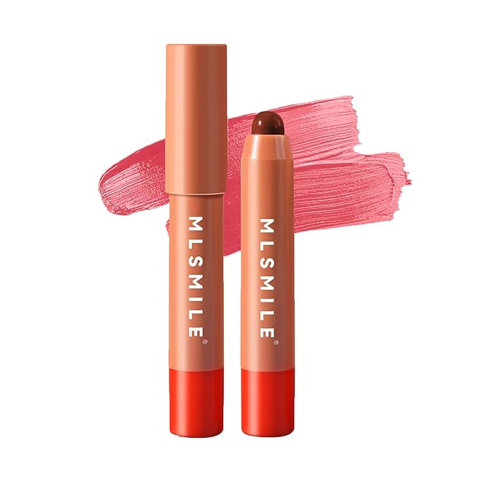 Lip Gloss, Lipstick 3 Step Makeup in 1 Swipe, Multi Use Lip Gloss, Cream Blush Eyeshadow base, Lip Stain Waterproof & Transfer Proof, Hydrating Wear & Vegan #Pink