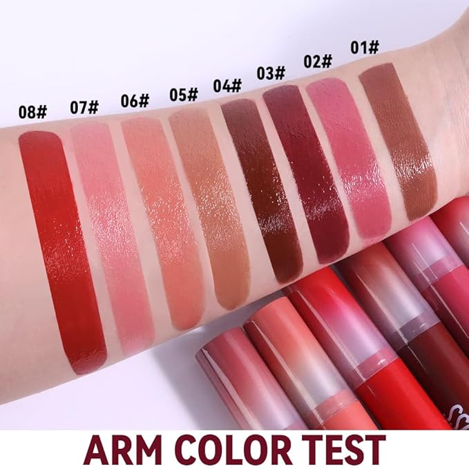 Brown Honey Tinted Lip Stain Lip Balm Lip Gloss Lipstick, Sheer Hydrating Lip Stains Tint, Moisturizing Lip Color for All Skin Tones, Nourishing Lip Balm with a Hint of Natural Black Cherry