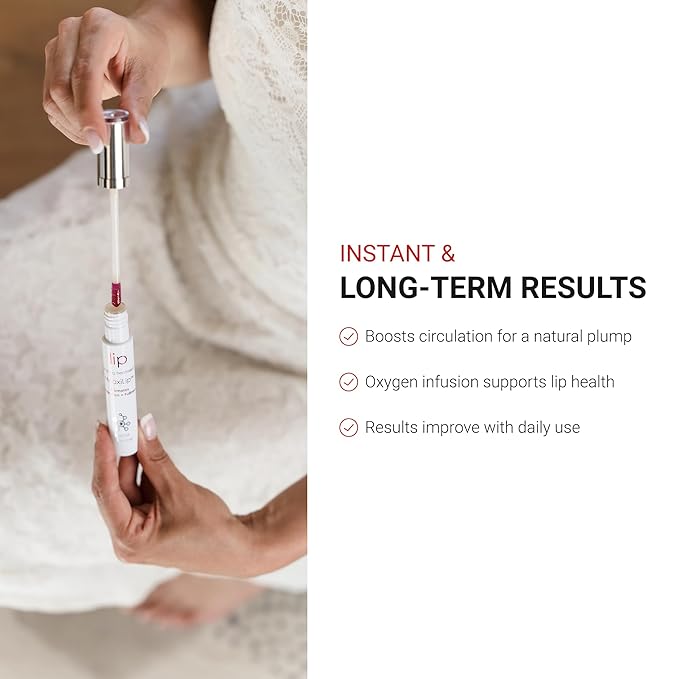 LifeCell Lip Plumping Treatment – Glossy Balm with MaxiLip Peptides for Fuller, Smoother Lips – Hydrating, Non-Irritating, Fragrance-Free Lip Care for All Skin Types