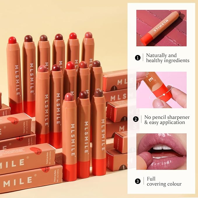 Lip Gloss, Lipstick 3 Step Makeup in 1 Swipe, Multi Use Lip Gloss, Cream Blush Eyeshadow base, Lip Stain Waterproof & Transfer Proof, Hydrating Wear & Vegan #Coral