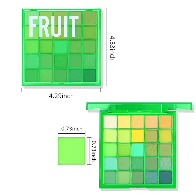 Boobeen 25 Colors Eyeshadow Palette, Highly Pigmented Matte Shimmer Glitter Eyeshadows, Long Lasting & Blendable Colorful Makeup Palette for Day Night Party Halloween