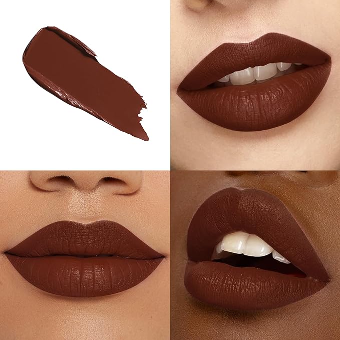 Red Lipstick Set Long Lasting 3Pc Matte Liquid Lipsticks for Women Non Transfer Smudgeproof Red Brown Orange Lipstick Kit Cruelty Free Lip Color, 13/50/51
