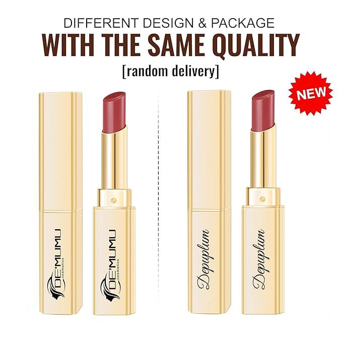 Dark Brown Lipstick for Women Hydrate Lip Gloss Lipsticks Moisture Lip Gloss Sheer Coverage Long Lasting Lipstick for Dry Lips (DM107 DarkMaduro)