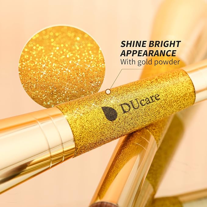 DUcare Powder Concealer Brush Foundation Makeup Brushes Double Ended Perfect for Rounded Taperd Liquid, Cream, Powder,Blending, Buffing