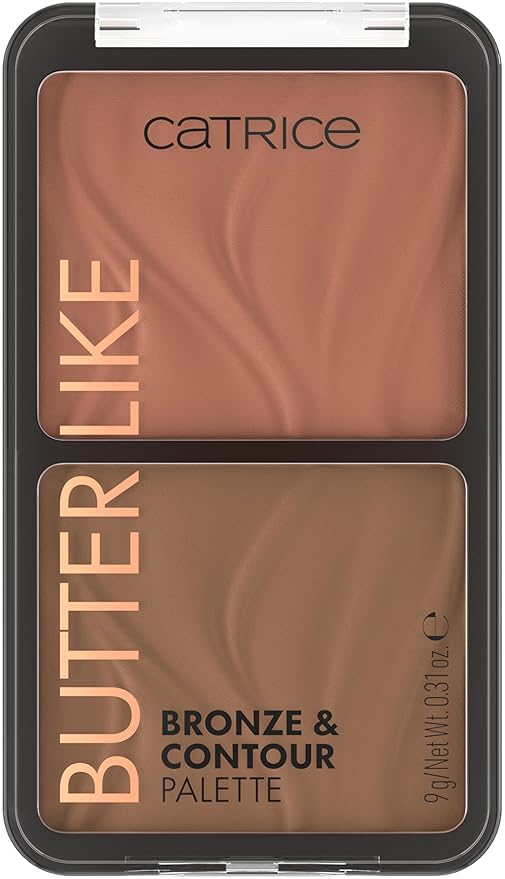 Catrice Butter Like Bronze & Contour Palette | 2-in-1 Ultra-Blendable Bronzer & Contour Duo | Buttery Powder Texture | Vegan & Cruelty Free (020 | Shape It My Way)