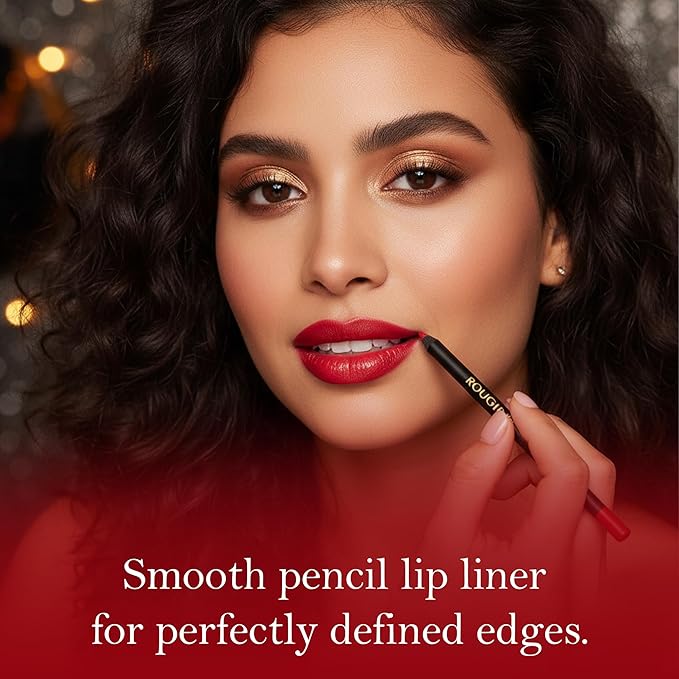 Liquid Lipstick & Lip Liner Set for Women – Smooth Matte Red Love Shade, Long-Lasting Waterproof Lipstick, Smudge-Resistant Lip Makeup, Soft Glide Liner – Vitamin E & Shea Butter