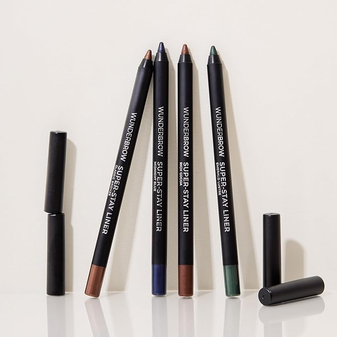 Wunderbrow Super Stay Eyeliner Pencil, Waterproof and Smudge-Proof, Shade: Emerald Lustre
