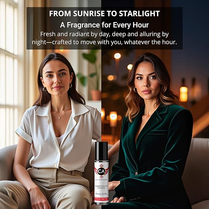 CA Perfume Duo Impression of Vanilla Sweet For Women And Men Perfume Layering Set Long Lasting Travel Size EDP + Body Oil Roll-On Bottle 0.27 Fl Oz+0.33 Fl Oz