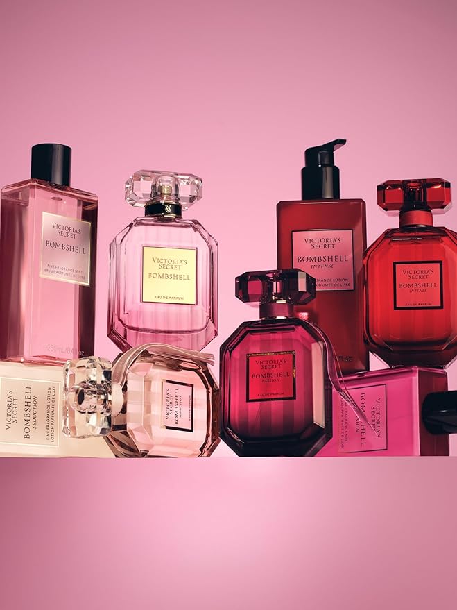 Victoria's Secret Bombshell Intense Fragrance Body Lotion, Notes of Cherry, Red Peony & Sultry Vanilla (8.4 oz)