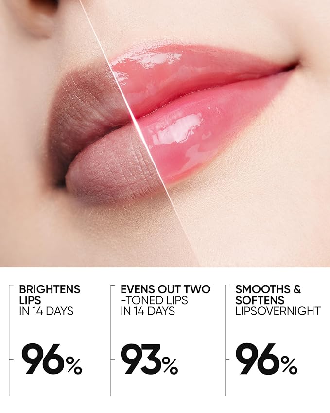 Hydrating Brightening Lip Serum, Smooth Tinted Lip Stain, Plumping Lip Gloss with Polypeptide Squalane, Moisturizing Balms, Brighten Dark Lips, Korean Beauty Makeup (01 Baby Pink)