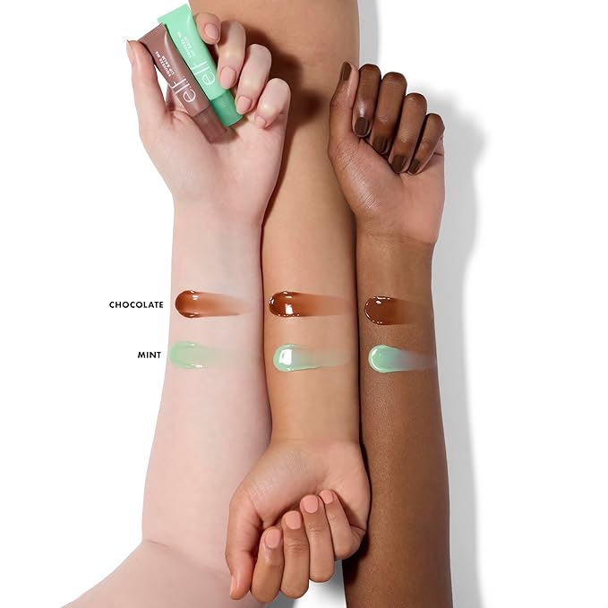 e.l.f. Squeeze Me More Lip Balm Duo, Moisturizing Balm For A Sheer Tint Of Color, Made With Hyaluronic Acid, Vegan & Cruelty-Free, Mint & Chocolate (Pack of 2)