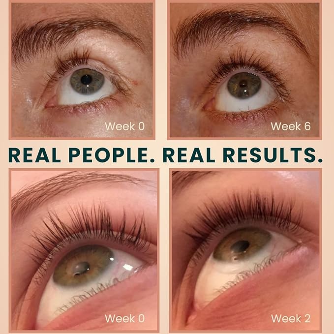 USDA Organic Castor Oil Lash Serum - Premium All Natural Cold Pressed Castor Oil Eyelash Growth Serum with Mascara Tube - Eyelash Treatment and Conditioner - For Thicker and Fuller Lashes