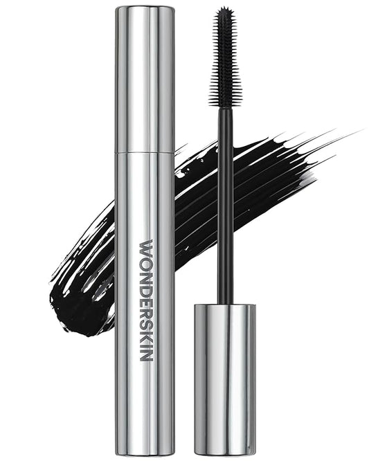 Wonderskin Mascara - Black Mascara for Volume, Length, and Curl - Lengthening, Volumizing & Smudge Proof Lash Makeup