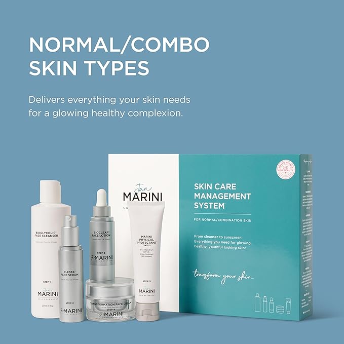 Jan Marini Skin Research Skin Care Management System™ - Normal/ Combination Skin - With Marini Physical Protectant Tinted SPF 45