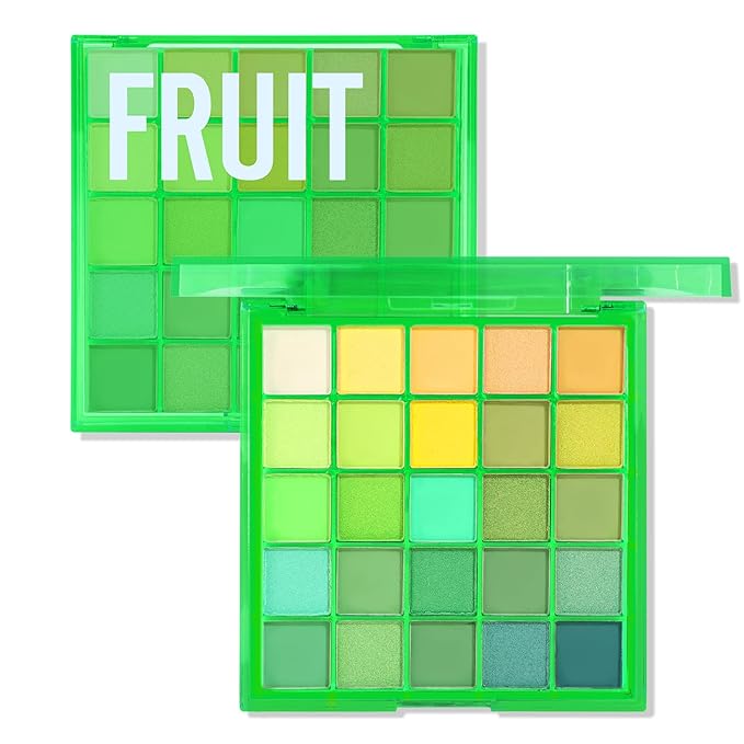 Boobeen 25 Colors Eyeshadow Palette, Highly Pigmented Matte Shimmer Glitter Eyeshadows, Long Lasting & Blendable Colorful Makeup Palette for Day Night Party Halloween