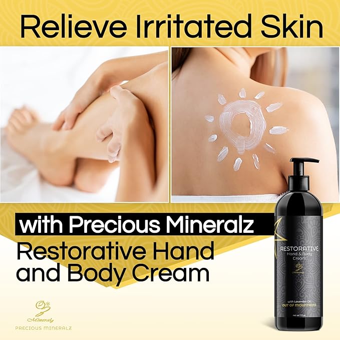 Restorative Hand and Body Cream - Body Cream for Dry Skin, Hydrating Cream to Sooth and Rehydrate Skin, Lavender Oil Infused Moisturizing Cream, 7.70 Ounce