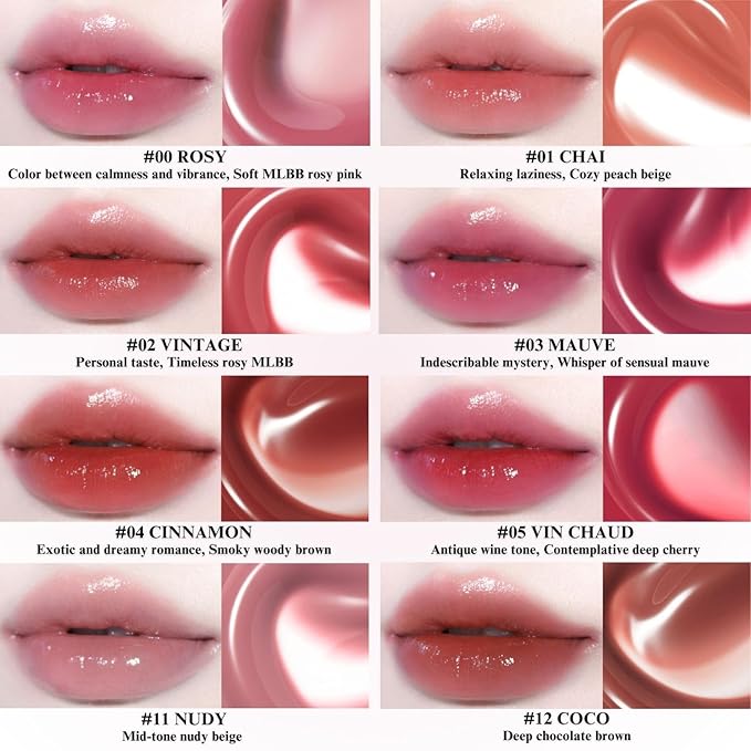 BBIA Glow Tint – Lip Plumping Volumizing Glossy & Glowy Lip Stain Naturally Moisturizing Comfortable Texture Lightweight Long-Lasting Vivid Color Non-Sticky Korean Makeup (19 CHOCO, Pack of 1)