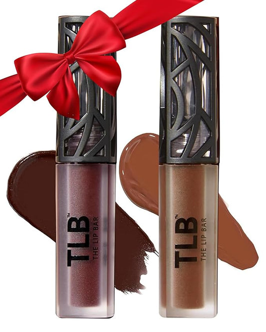 The Lip Bar - Nonstop Liquid Matte Lipstick Mini 2-Pack, Naturalista (Soft Brown) + Low Key - High Pigment - One Swipe - Long Lasting - Jojoba Oil & Vitamin E - Vegan - .24 fl oz each