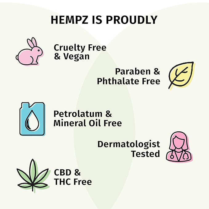 HEMPZ Body Lotion - Green Tea & Asian Pear Daily Moisturizing Cream, Shea Butter Body Moisturizer - Skin Care Products, Hemp Seed Oil - Large