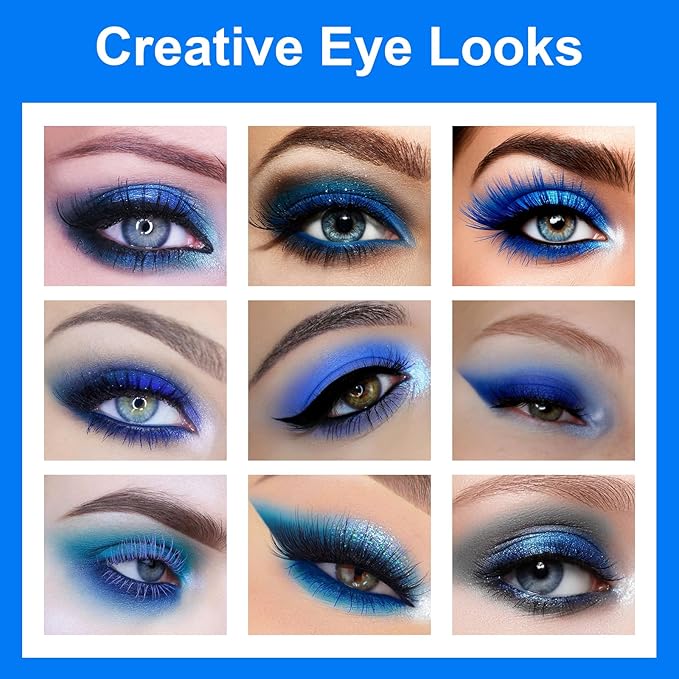 Boobeen 25 Colors Eyeshadow Palette, Highly Pigmented Matte Shimmer Glitter Eyeshadows, Long Lasting & Blendable Colorful Makeup Palette for Day Night Party Halloween