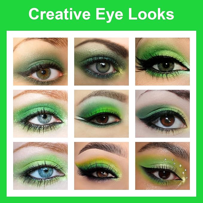 Boobeen 25 Colors Eyeshadow Palette, Highly Pigmented Matte Shimmer Glitter Eyeshadows, Long Lasting & Blendable Colorful Makeup Palette for Day Night Party Halloween