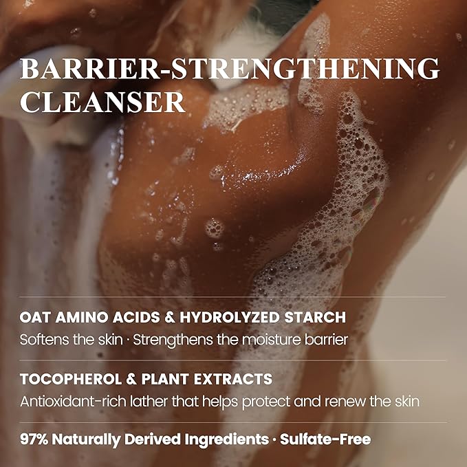 Atom Fresh Gentle Moisturizing Body Wash for Sensitive Skin, Plant-Based with Amino Acid Surfactants, Glycerin & Soapberry Extract - Sweet Jam Jasmine, 16.94 FL OZ