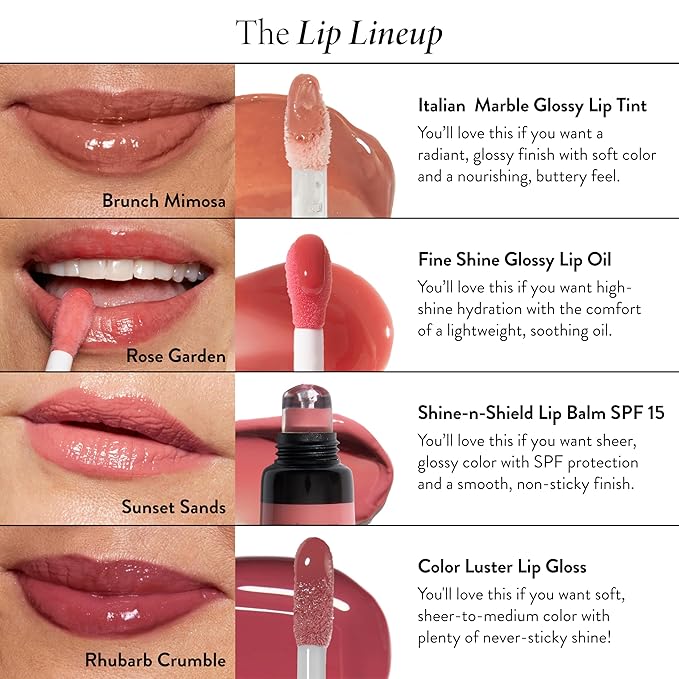 LAURA GELLER NEW YORK Color Luster Lip Gloss - Cookie Dough | Non-Sticky Lip Gloss Treatment with Sheer High-Shine Color