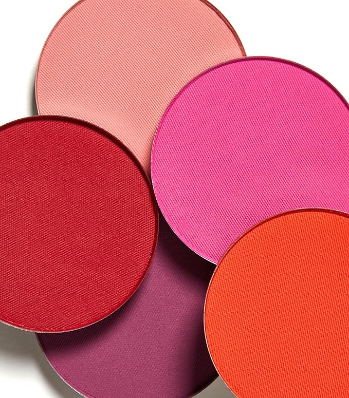 MAKE Beauty Skin Mimetic Microsuede Blush - Matte Powder Blush for Cheeks with Long Lasting Color - Non Comedogenic, Travel Size Makeup Single Palette. Shade - Galactic (Purple)
